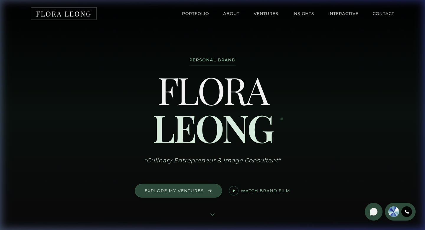 Flora Leong — Culinary Entrepreneur & Image Consultant