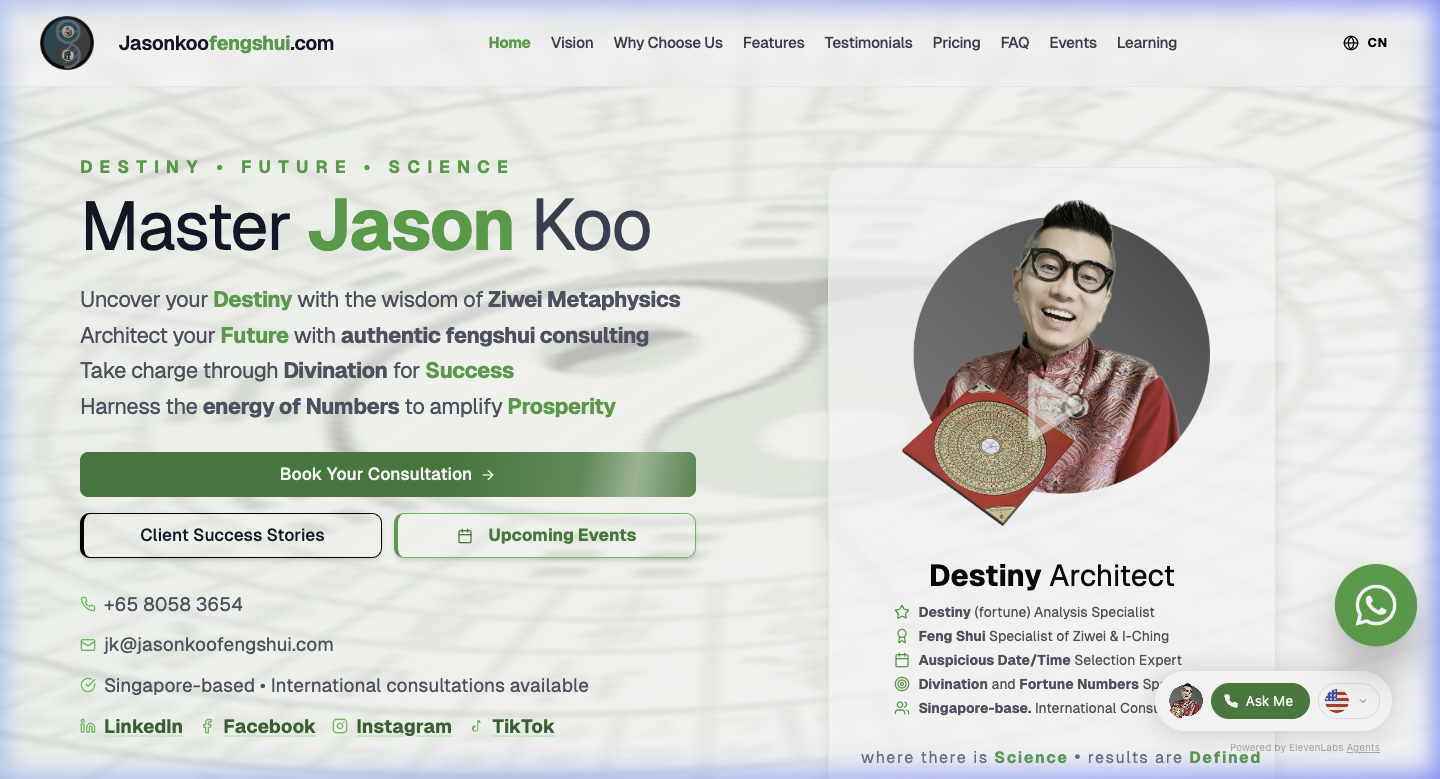 Master Jason Koo — Destiny Architect